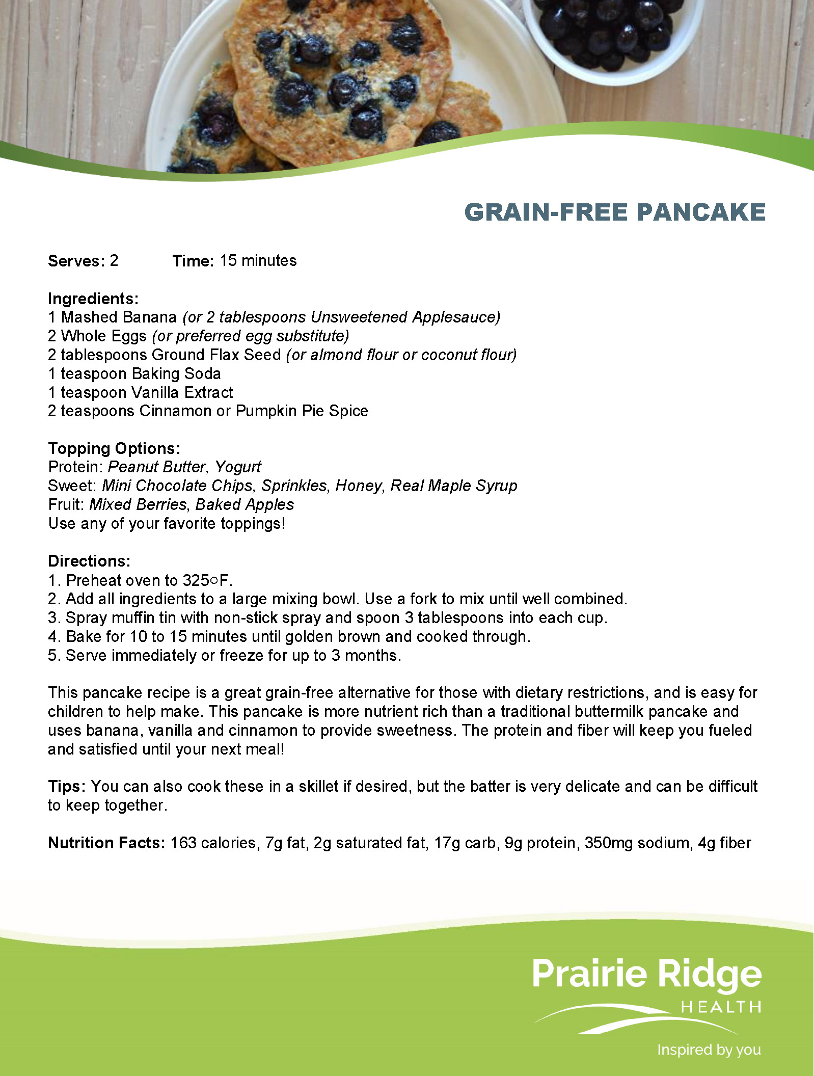 Grain Free Pancakes