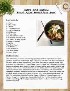 Farro & Barley Fried Rice Breakfast Bowl